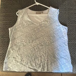 Croft and Barrow sage and white, stretchy